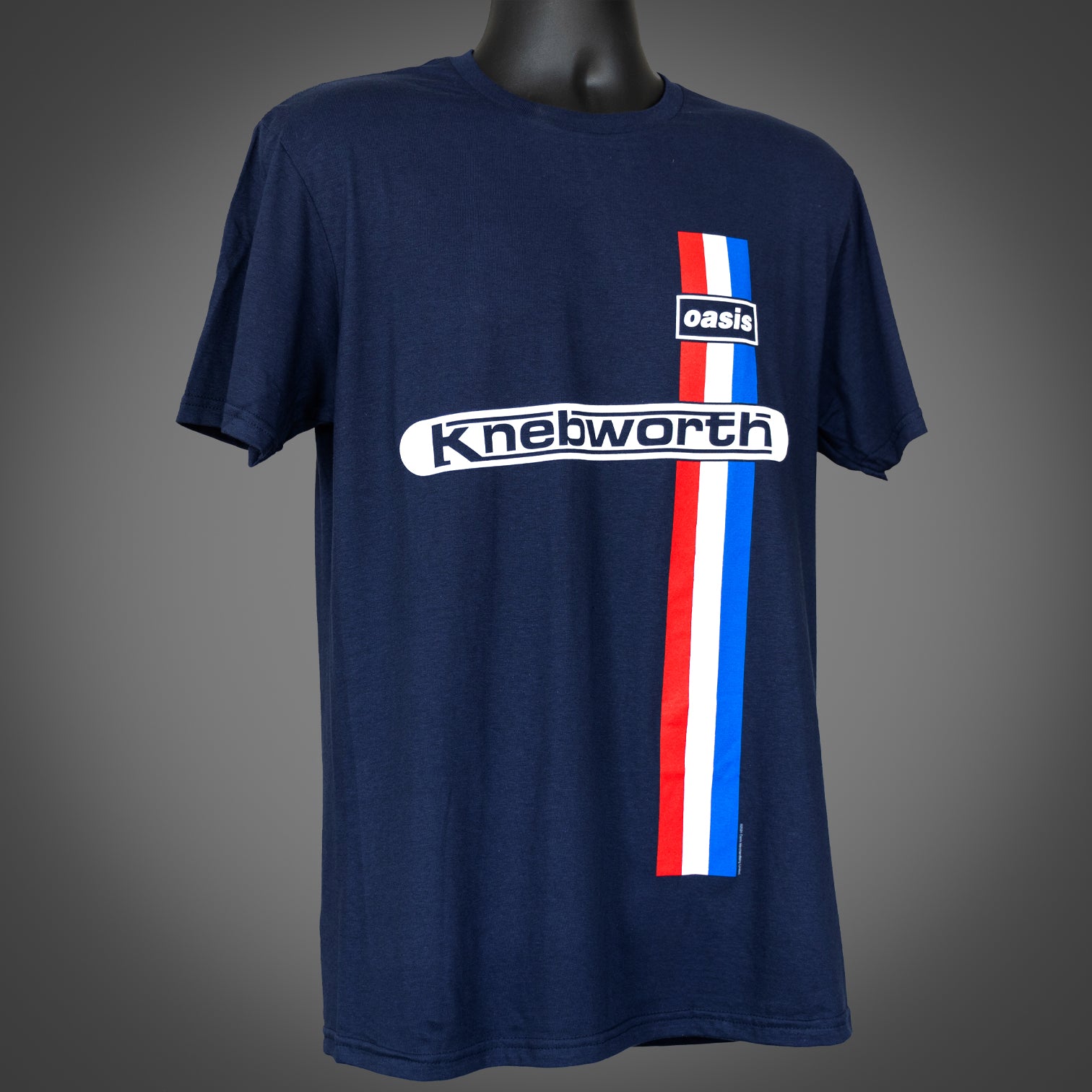 Oasis Knebworth T Shirt Navy Blue New Item