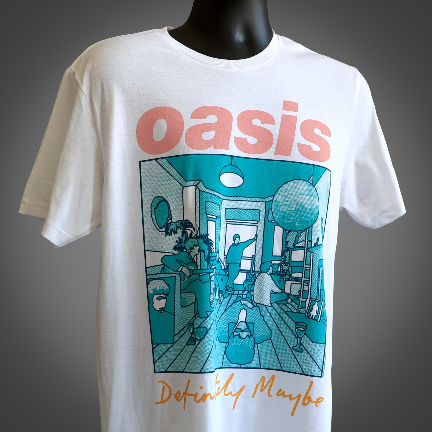 Oasis Definitely Maybe Illustration T Shirt Colour - New Item