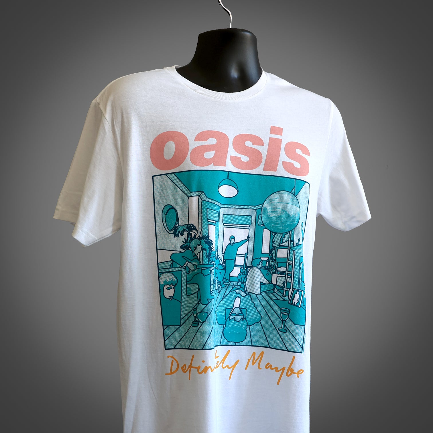 Oasis Definitely Maybe Illustration T Shirt Colour - New Item