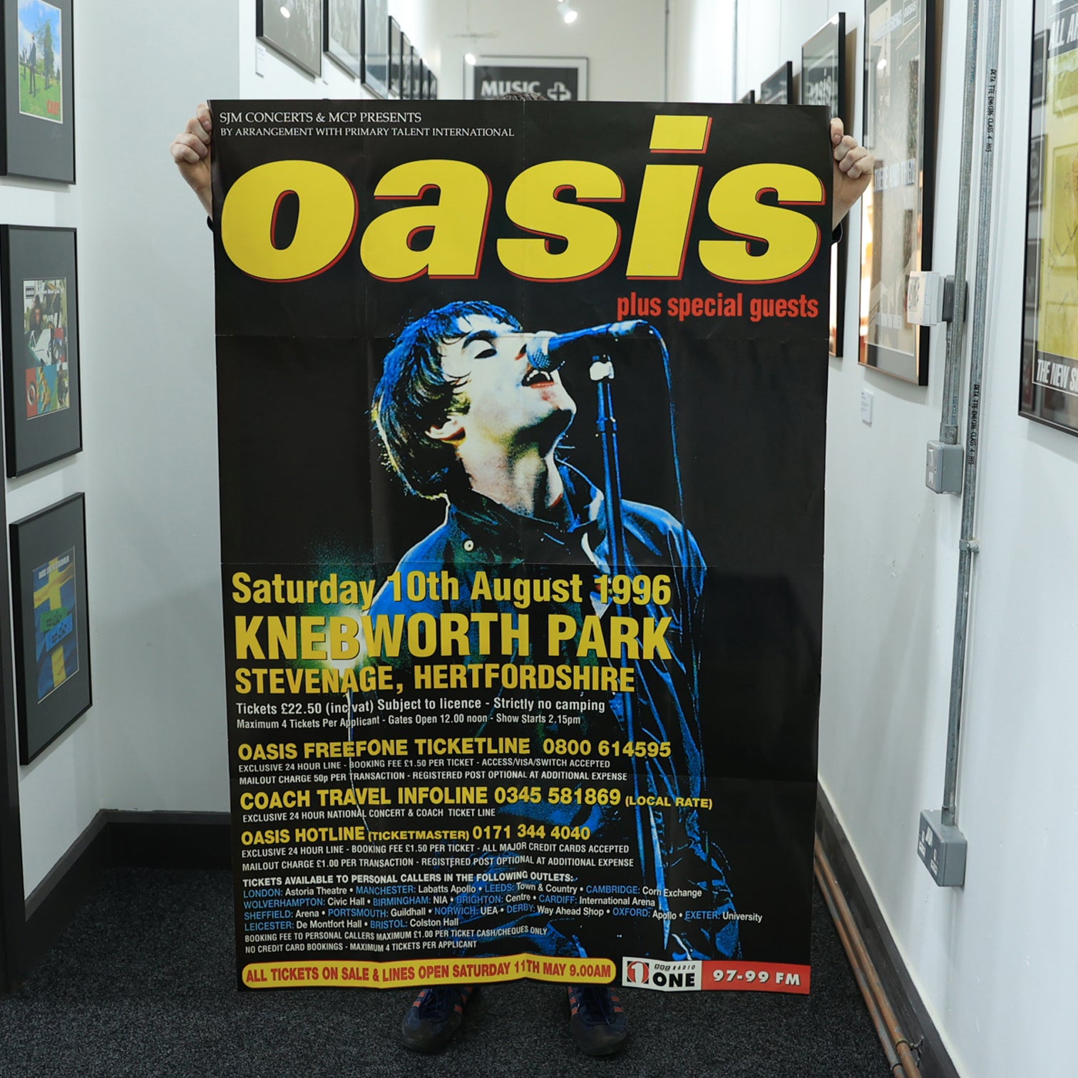 Oasis - Knebworth Flyposter - 1996 Original - New Item