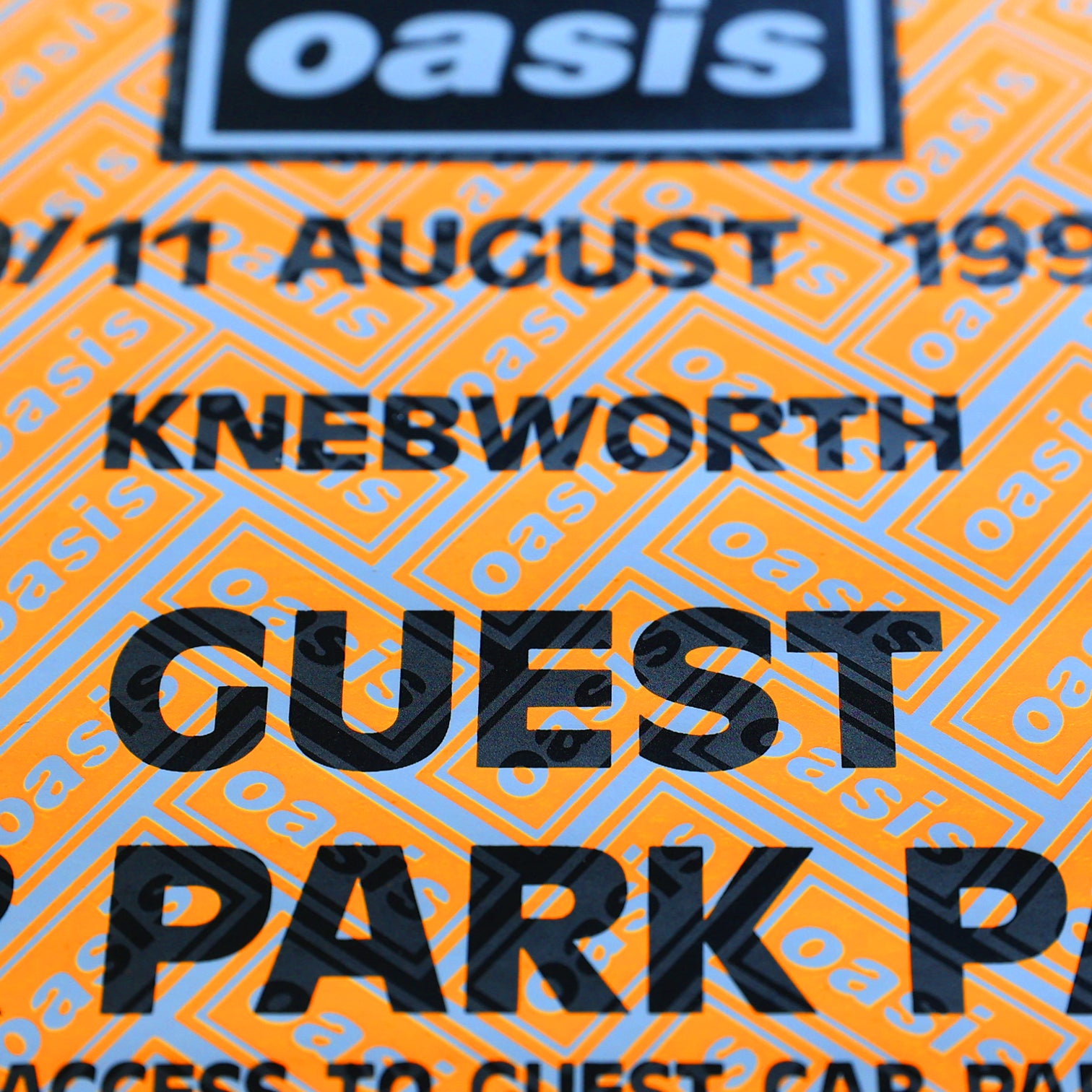 Knebworth Guest Car Park Pass - New Item