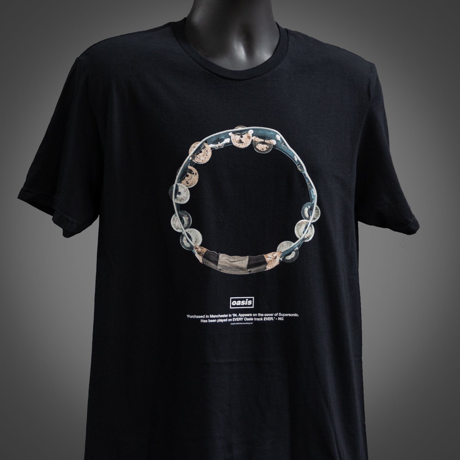 Oasis Definitely Maybe Liam's Tambourine T Shirt  - New Item