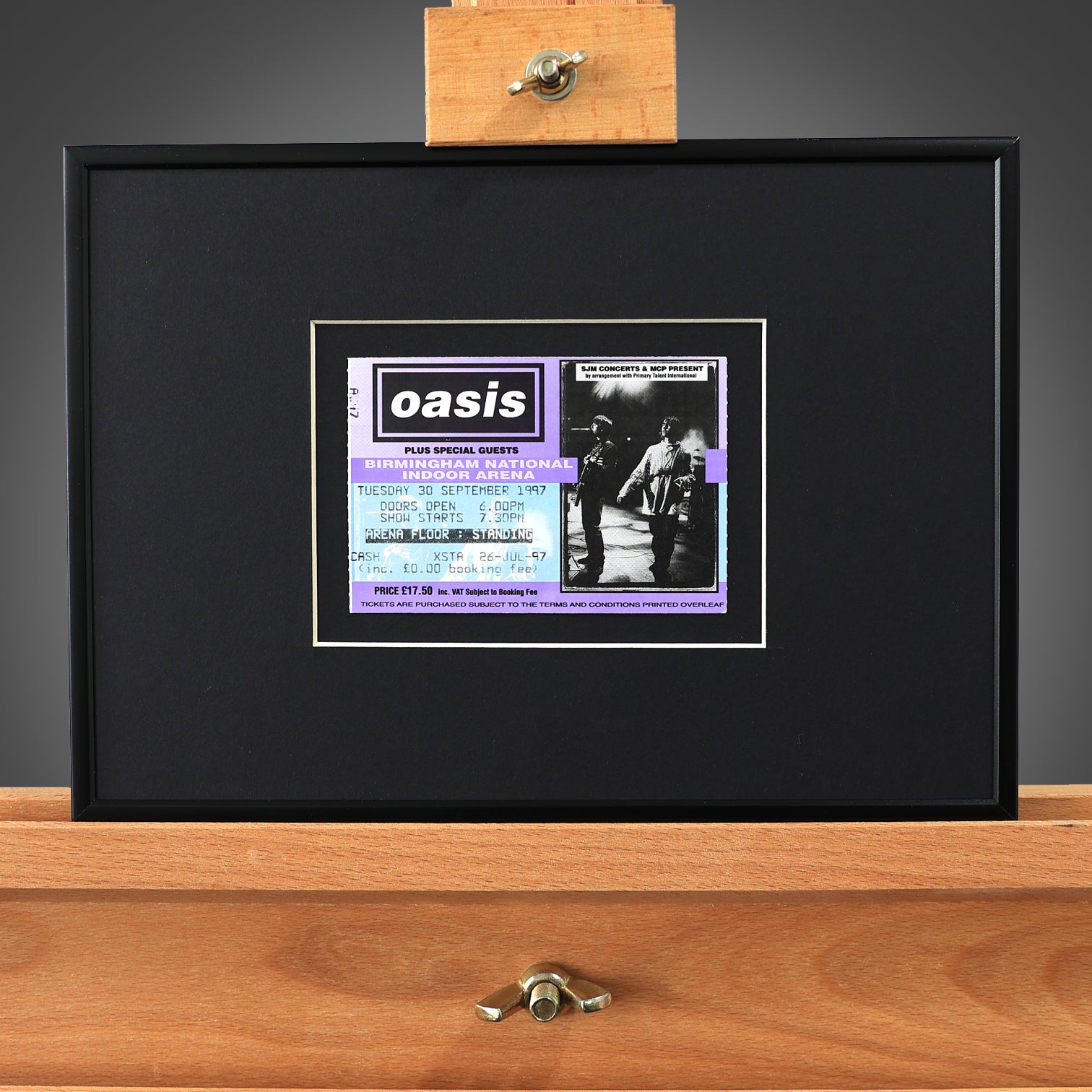 Oasis - Birmingham Indoor Arena Framed Ticket - New Item