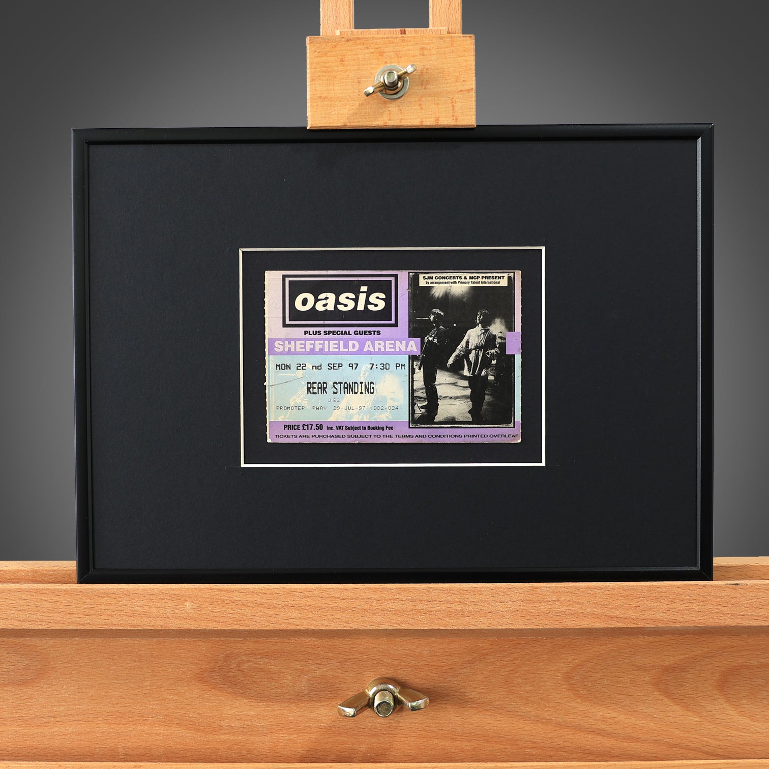 Oasis - Sheffield Arena 1997 Framed Ticket - New Item